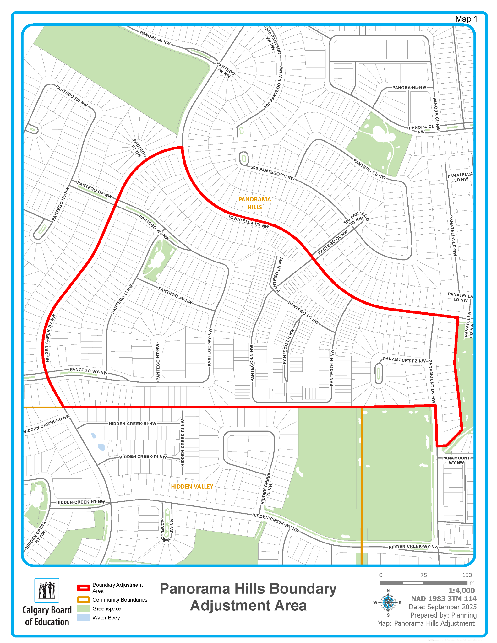 20251204 Panorama Hills and Country Hills Designation Notice Map 1